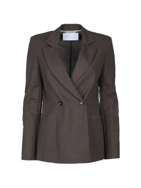 Harris Wharf London front-pocket double-breasted blazer