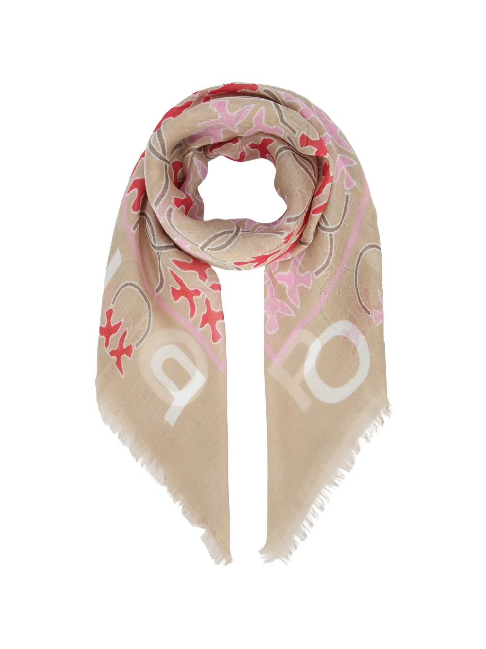 PINKO fringed scarf - Toni neutri