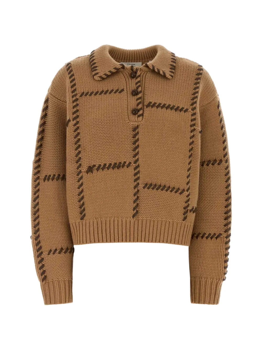 FRAME buttoned polo top - Toni neutri