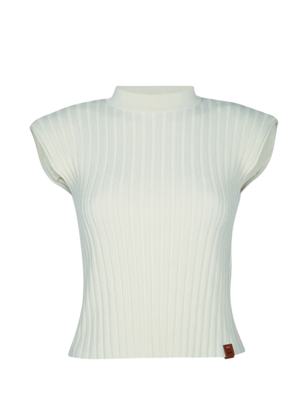 Jacob Cohën ribbed knitted top - Toni neutri