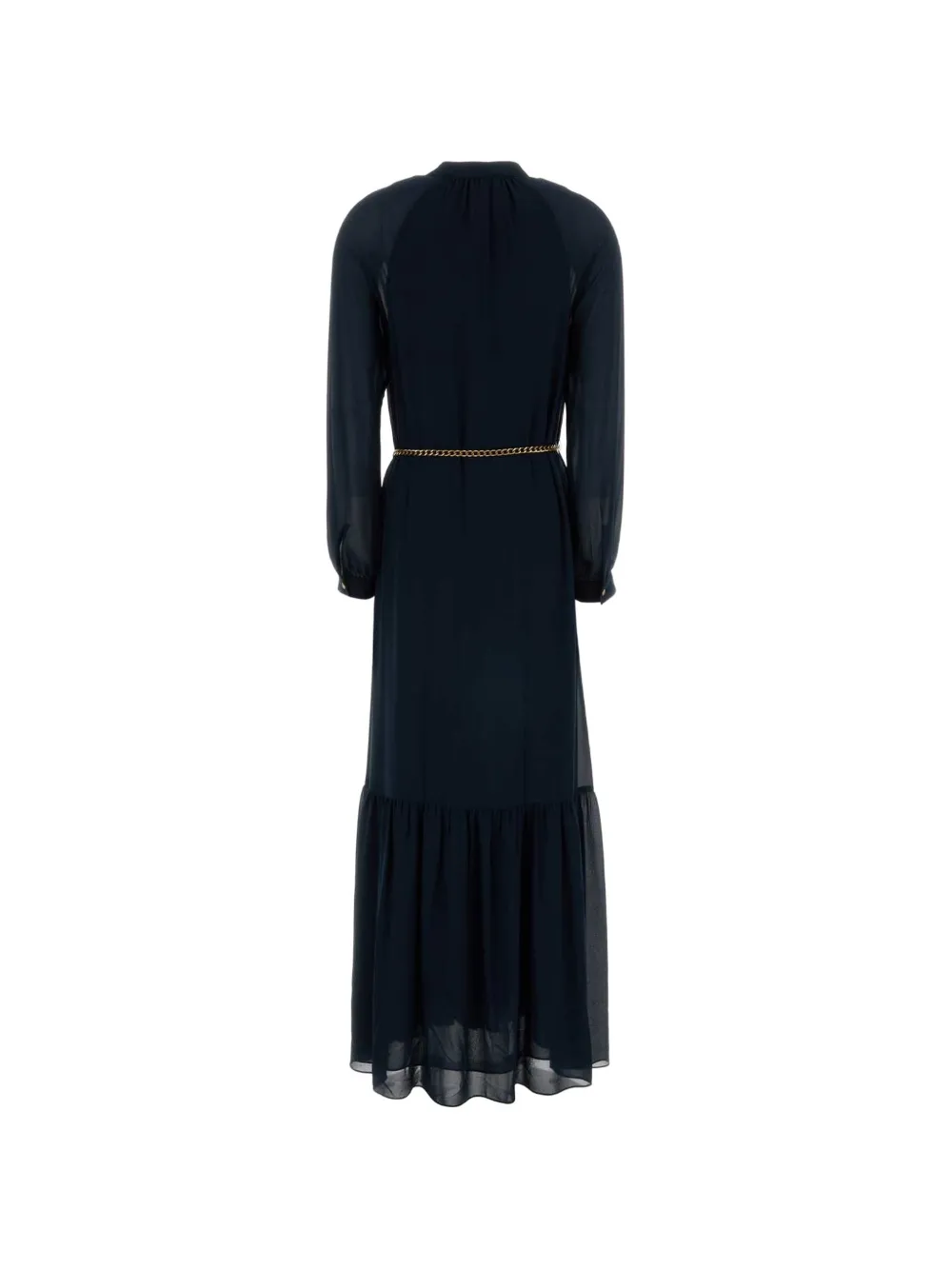 Michael Kors Georgette maxi-jurk met ceintuur Blauw
