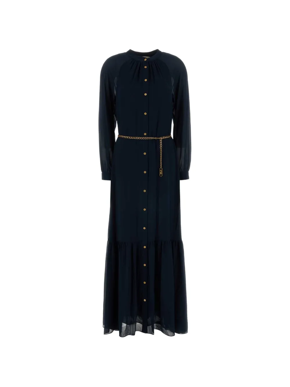 Michael Michael Kors Georgette belted maxi dress - Blu