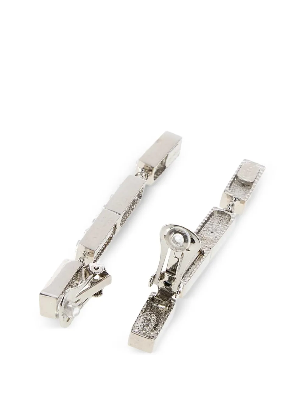  Alessandra Rich Boucles D'oreilles Serties De Cristaux - Argent 