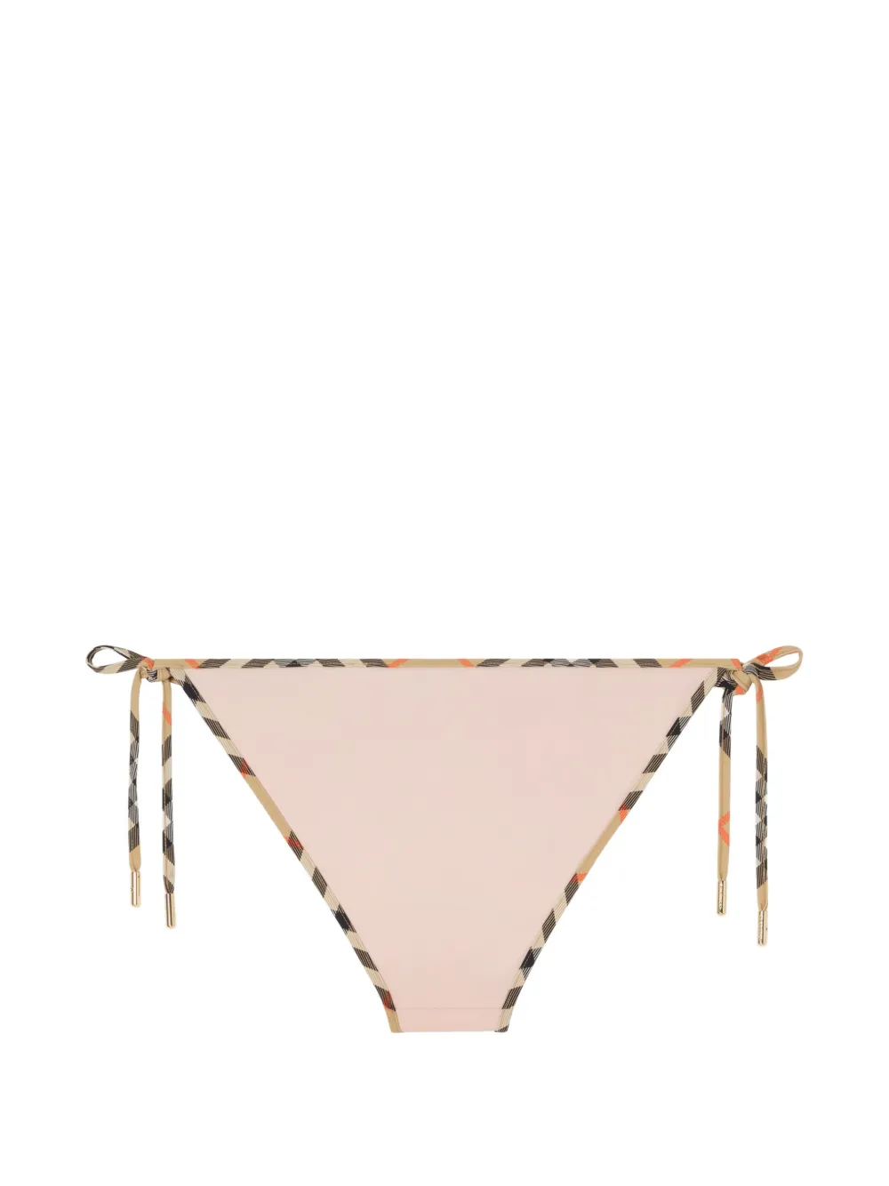  Burberry Check Trim Bikini Briefs - Pink 