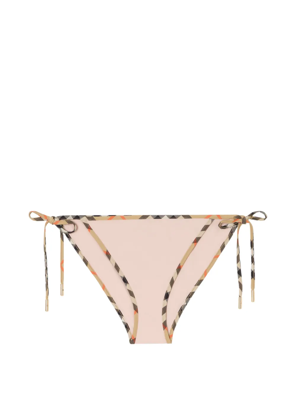 Burberry Check trim bikini briefs - Rosa