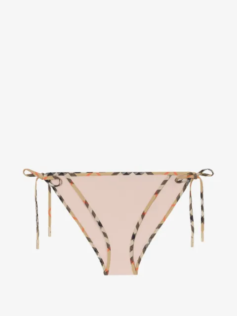 Burberry Bikinislip met geruite afwerking