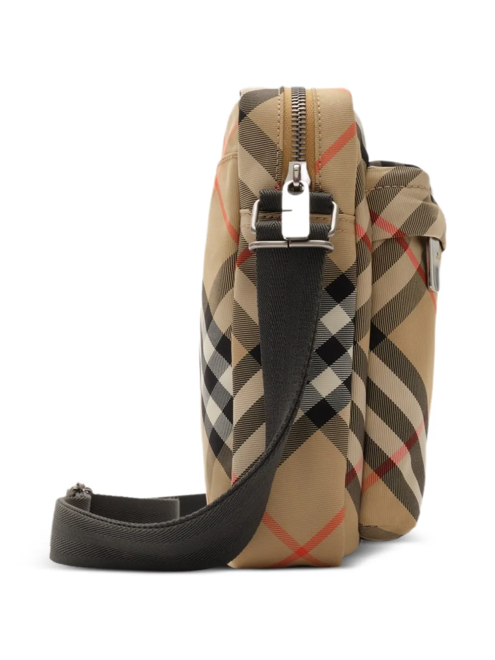 Burberry Equestrian Knight Design geruite schoudertas Beige