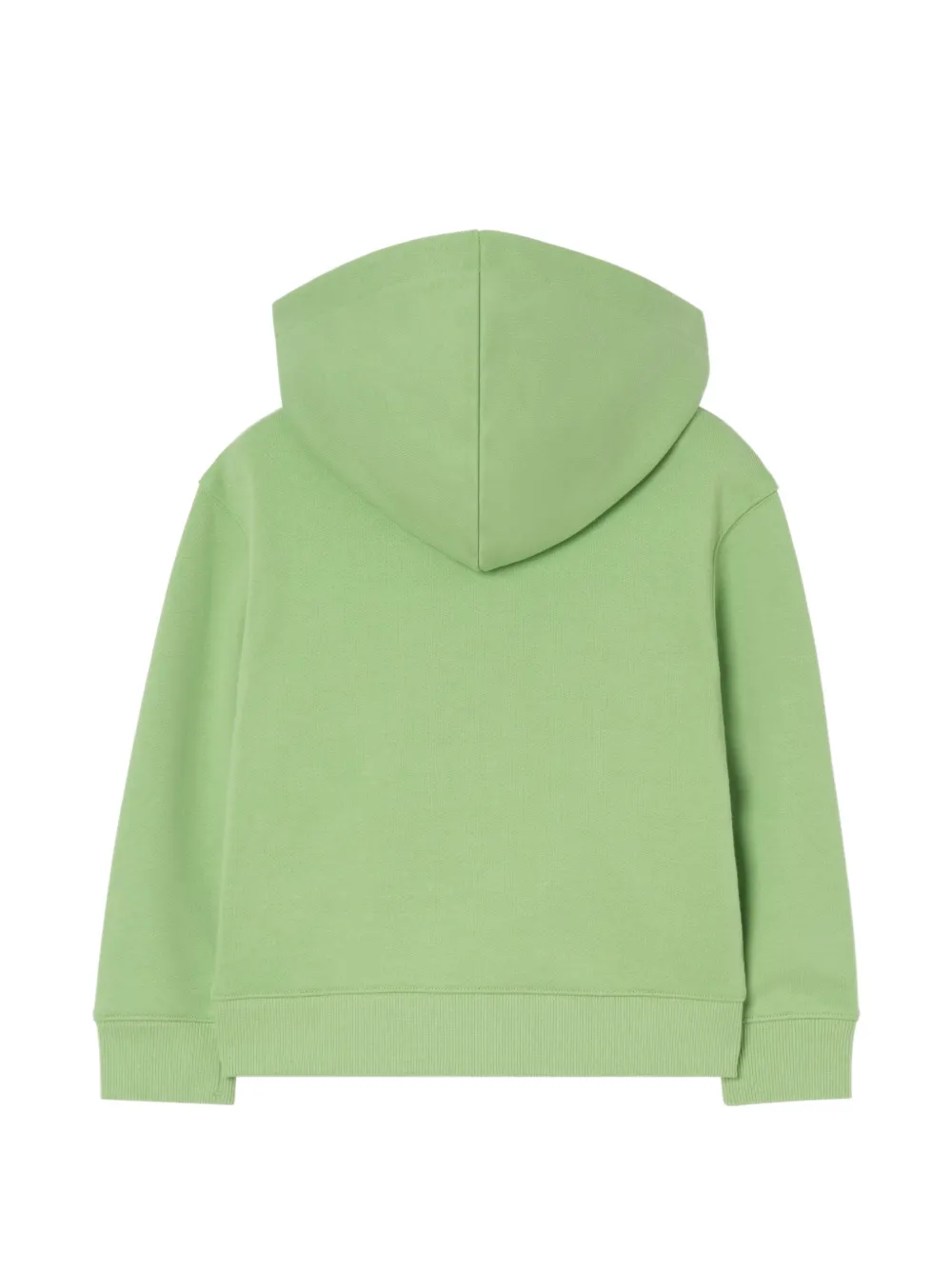 Burberry Kids Katoenen hoodie met rits Groen