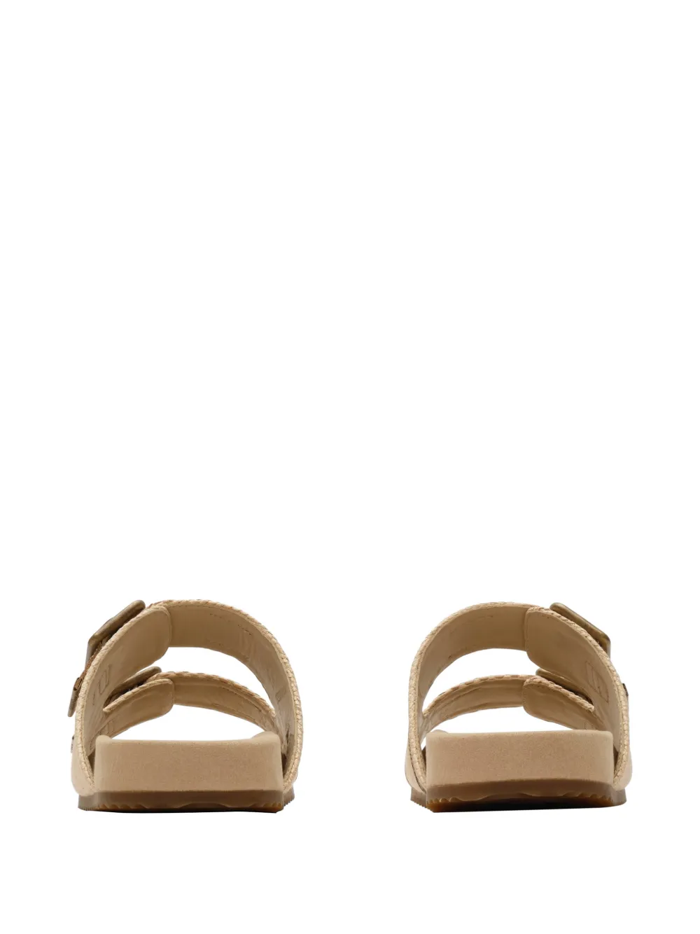 Burberry raffia-effect Urchin sandals Beige