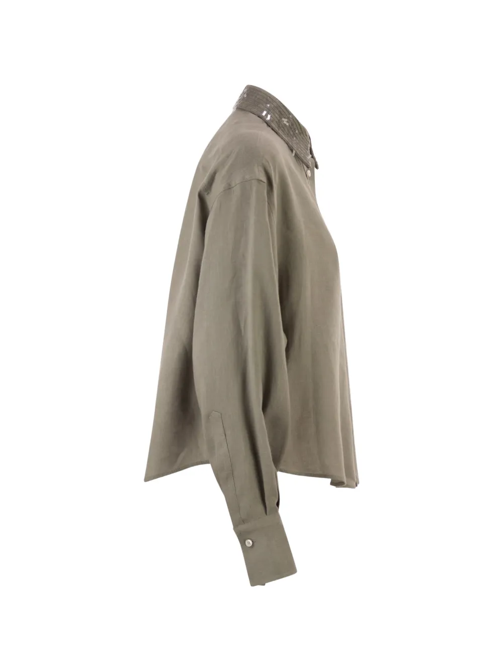 Brunello Cucinelli Blouse met pailletten Groen