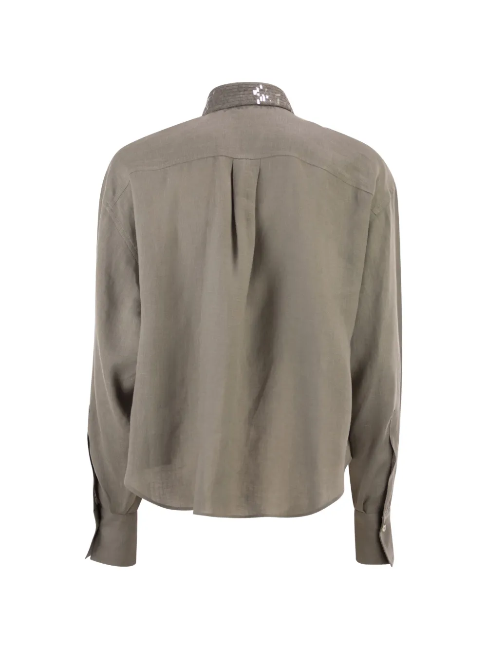 Brunello Cucinelli Blouse met pailletten Groen