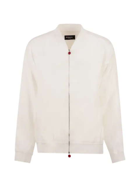 Kiton linen bomber jacket