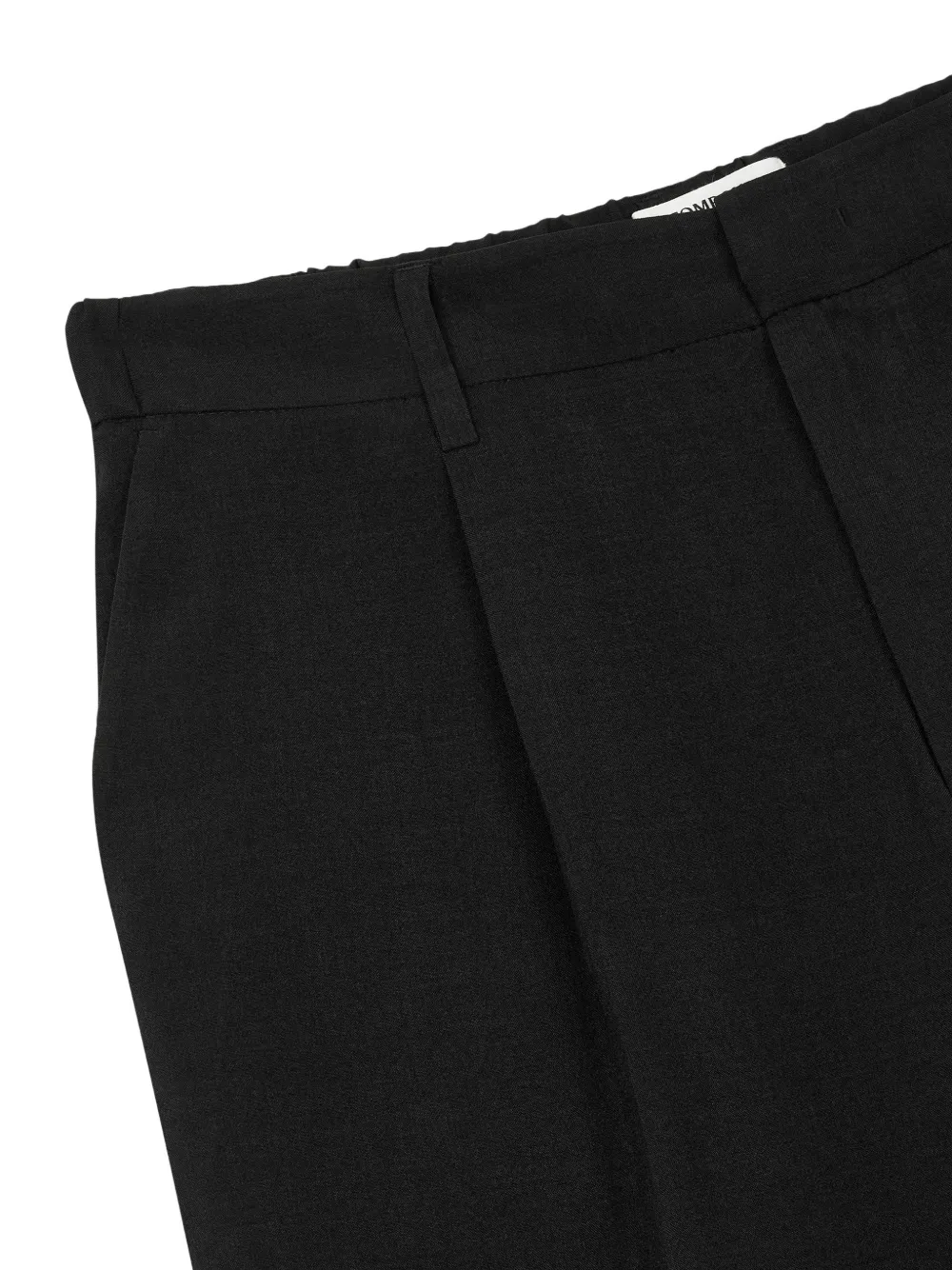  Tomboy Pleated Basic Trousers - Black 