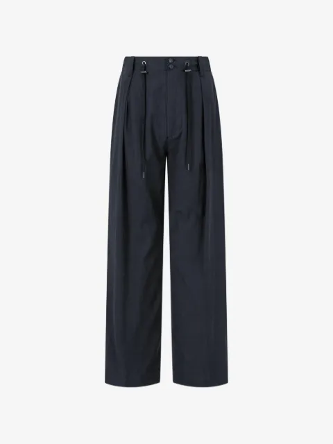 TOMBOY drawstring pleated trousers
