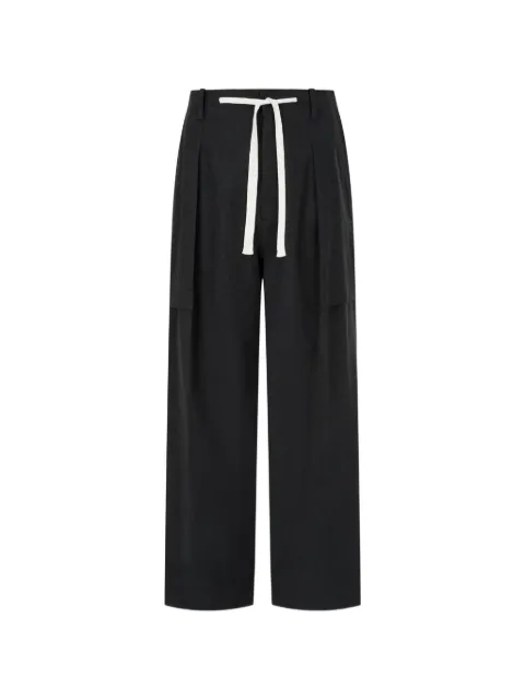 TOMBOY pintuck drawstring trousers