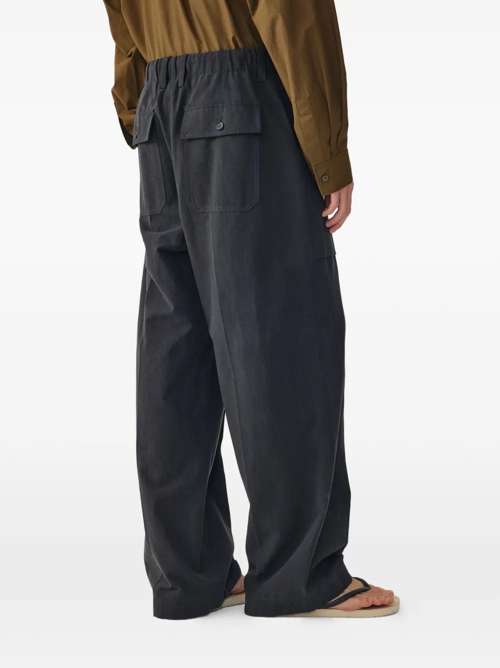  Tomboy Pintuck Drawstring Trousers - Black 