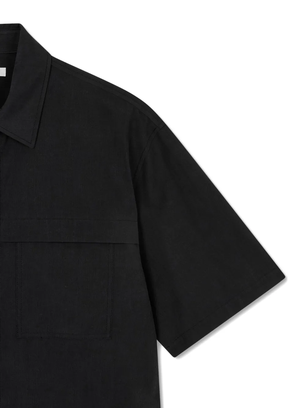 TOMBOY shirt met dubbele zak en korte mouwen Zwart