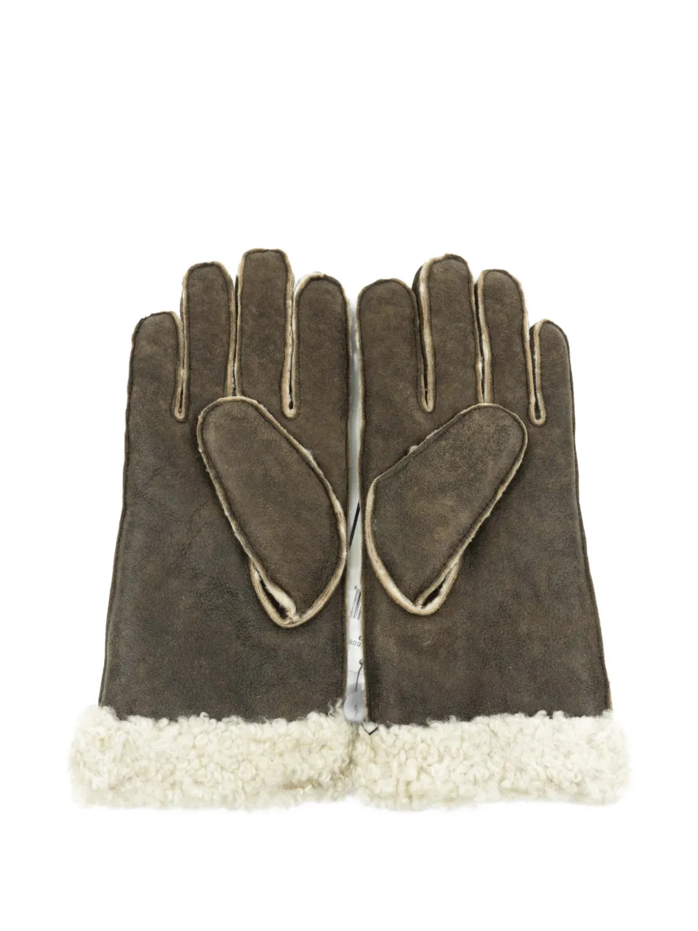 Polo Ralph Lauren shearling-trim gloves - Braun