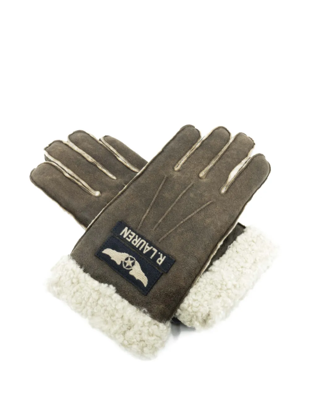 Polo Ralph Lauren Handschoenen met lammy afwerking Bruin