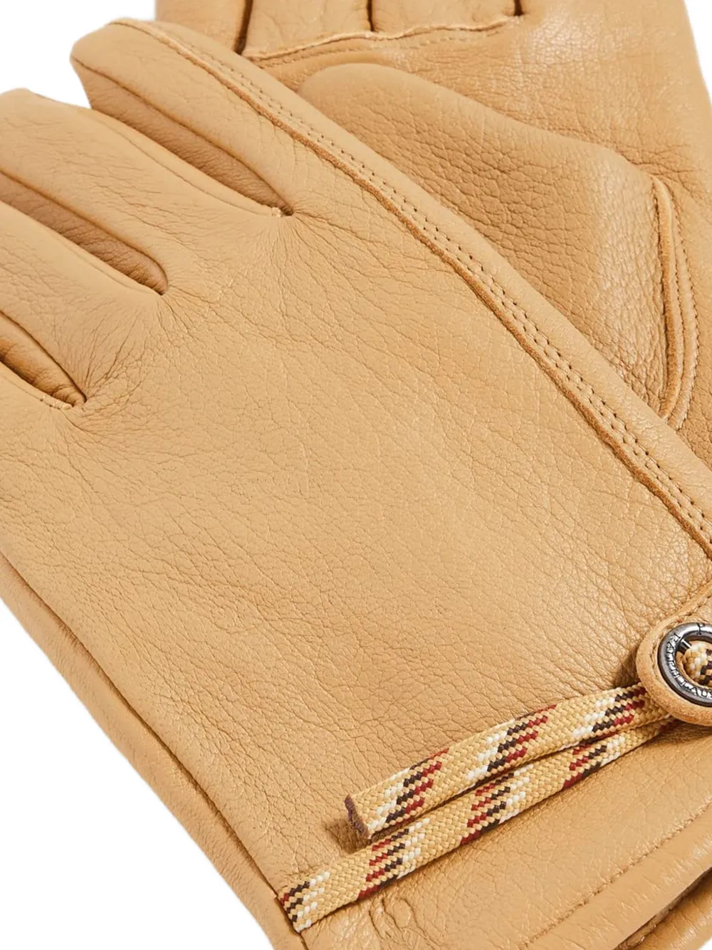 Polo Ralph Lauren Leren handschoenen met touw detail Beige