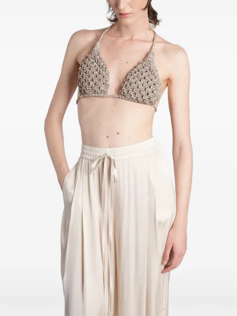 Hibourama Diamond crystal-embellished top
