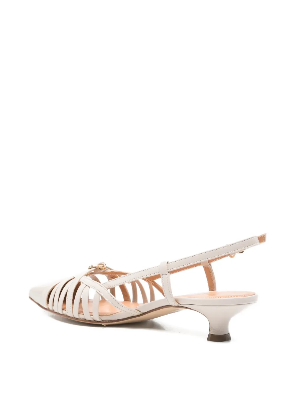 The Seller slingback leather pumps Beige