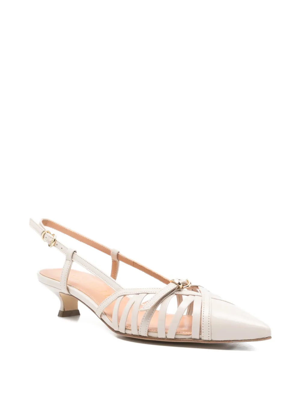 The Seller slingback leather pumps Beige