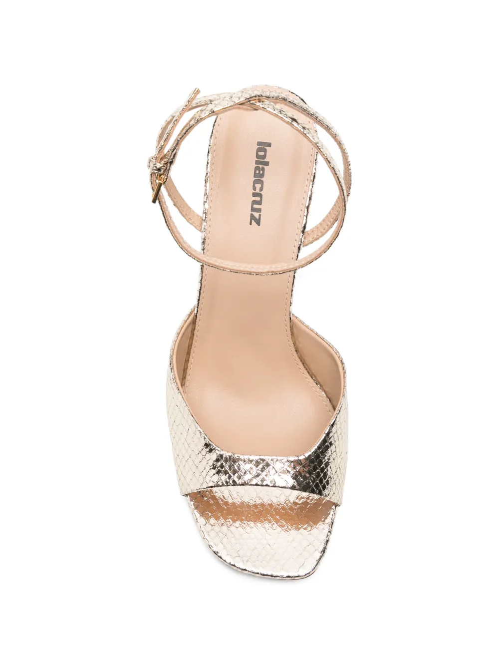 Lola Cruz Delila leather sandals Goud