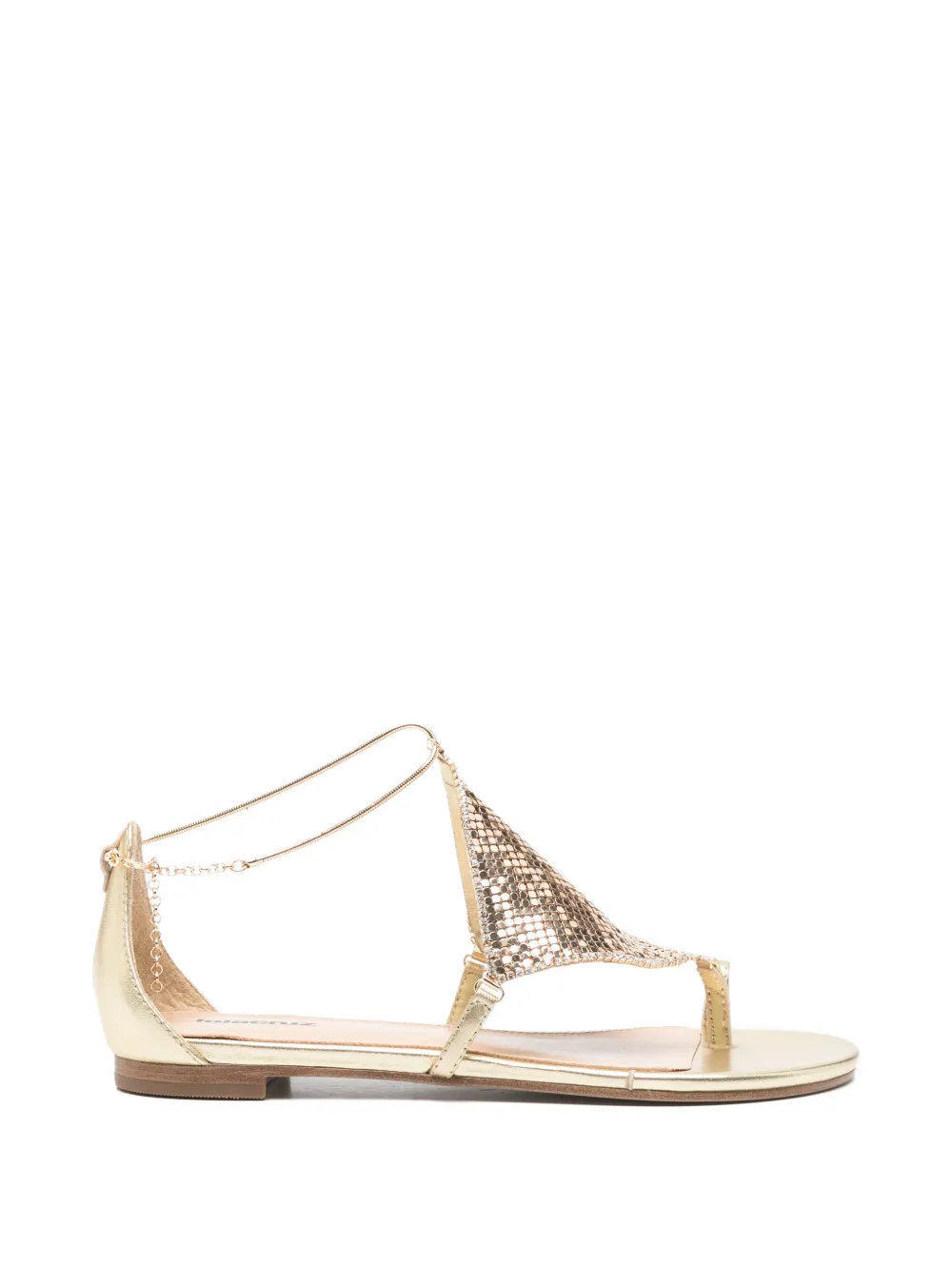 Lola Cruz Ivanna flat sandals Goud