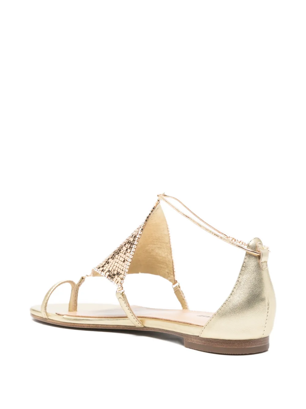Lola Cruz Ivanna flat sandals Goud