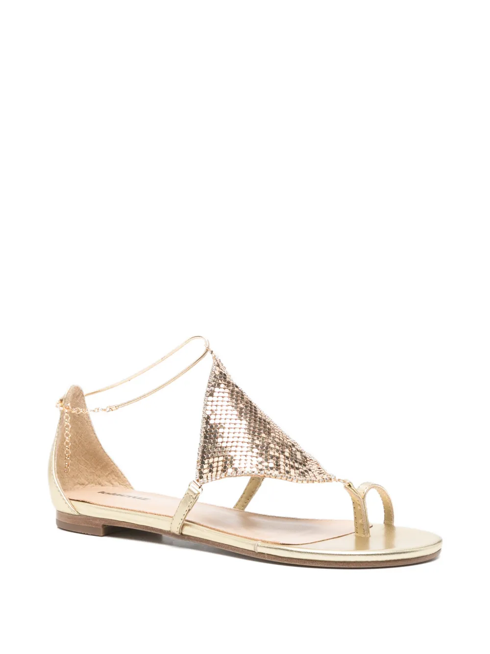 Lola Cruz Ivanna flat sandals Goud