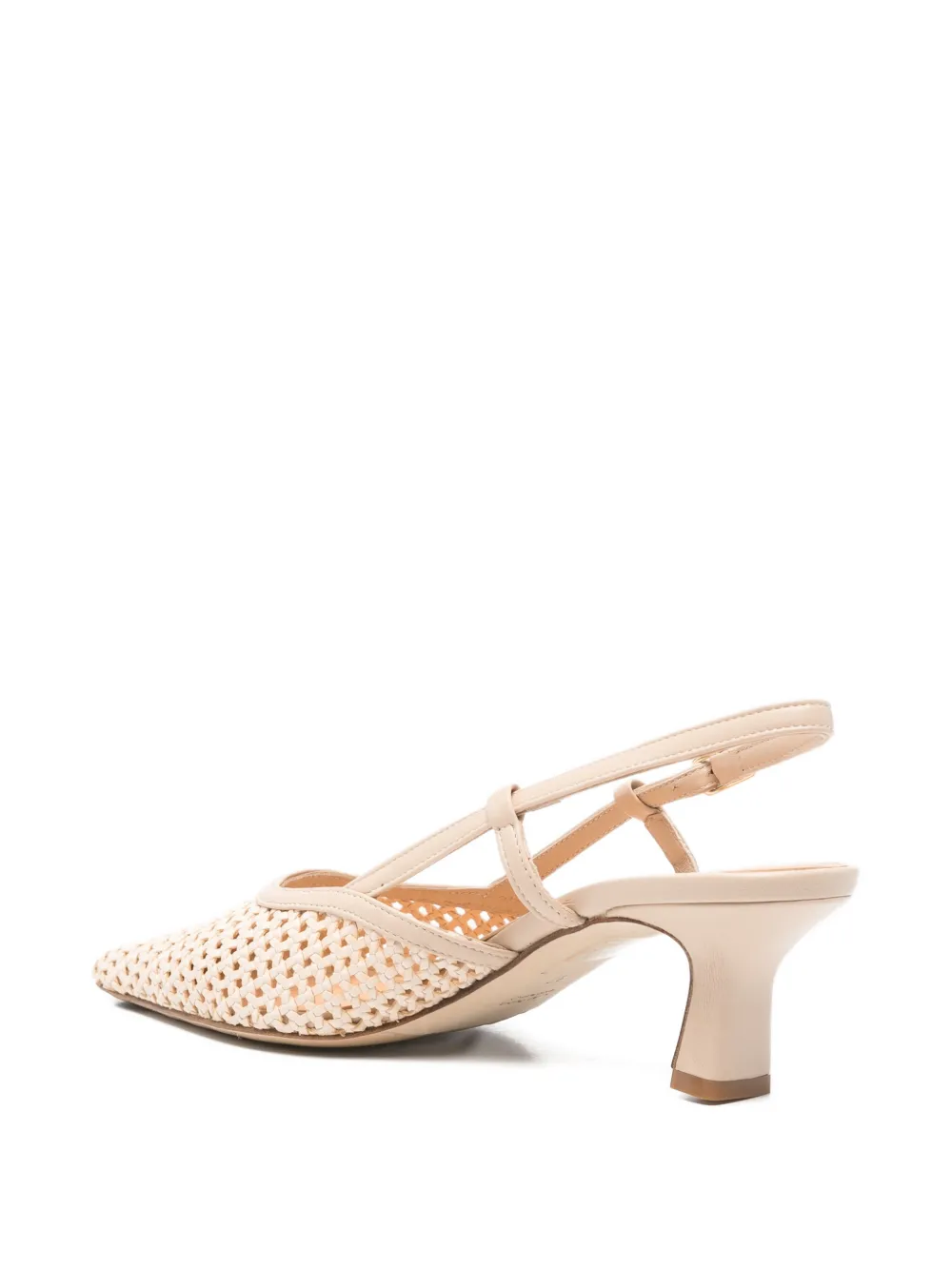 Julie Dee woven slingback pumps Beige