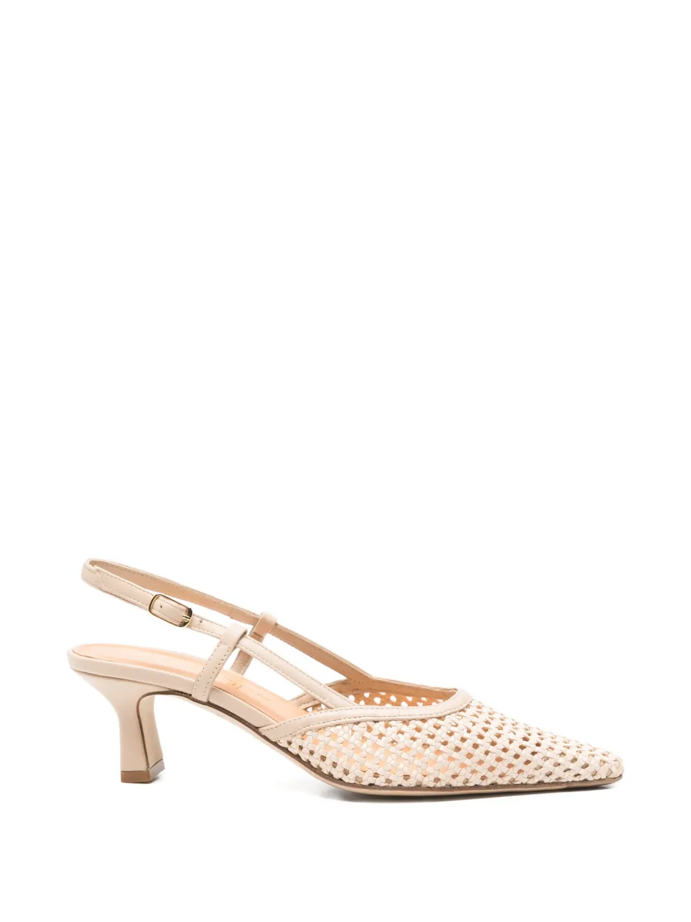 Julie Dee woven slingback pumps - Toni neutri