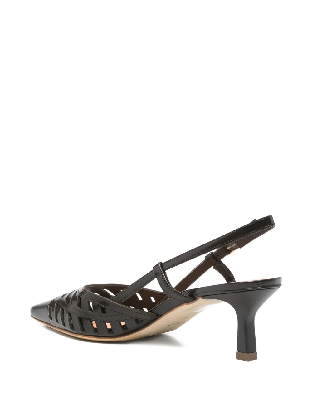 Julie Dee woven slingback pumps Bruin