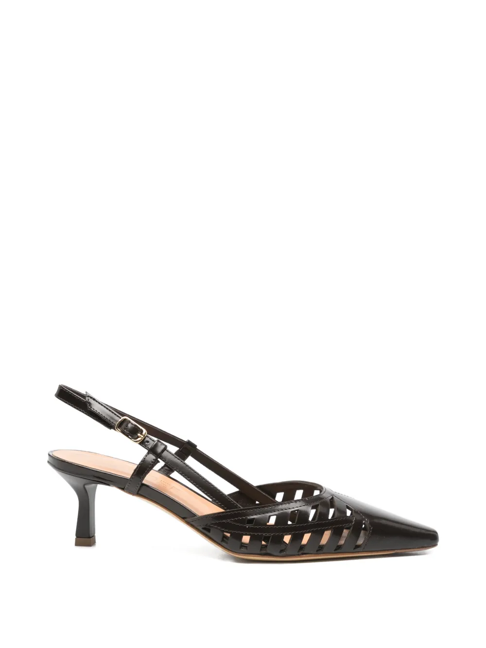 Julie Dee woven slingback pumps Bruin