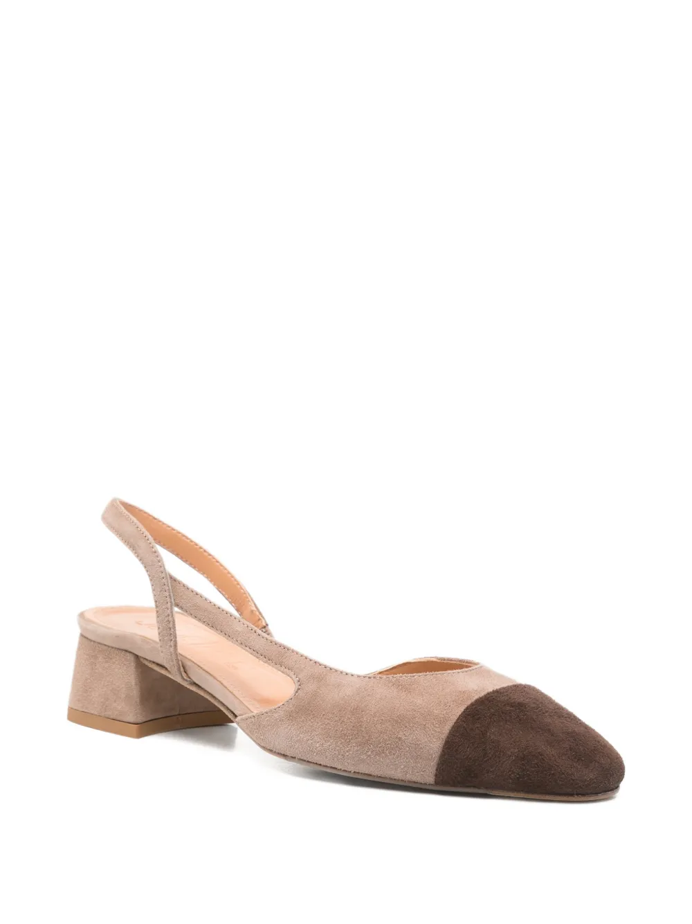 Julie Dee two-tone pumps Beige