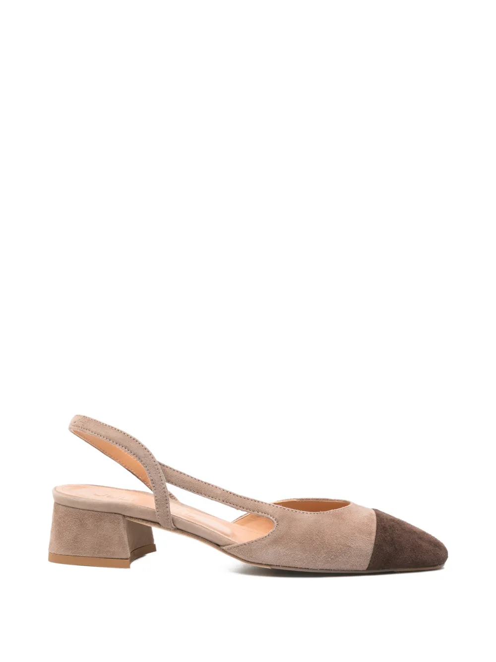 Julie Dee two-tone pumps Beige