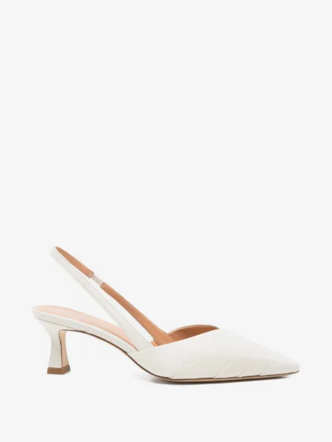 Julie Dee slingback leather pumps