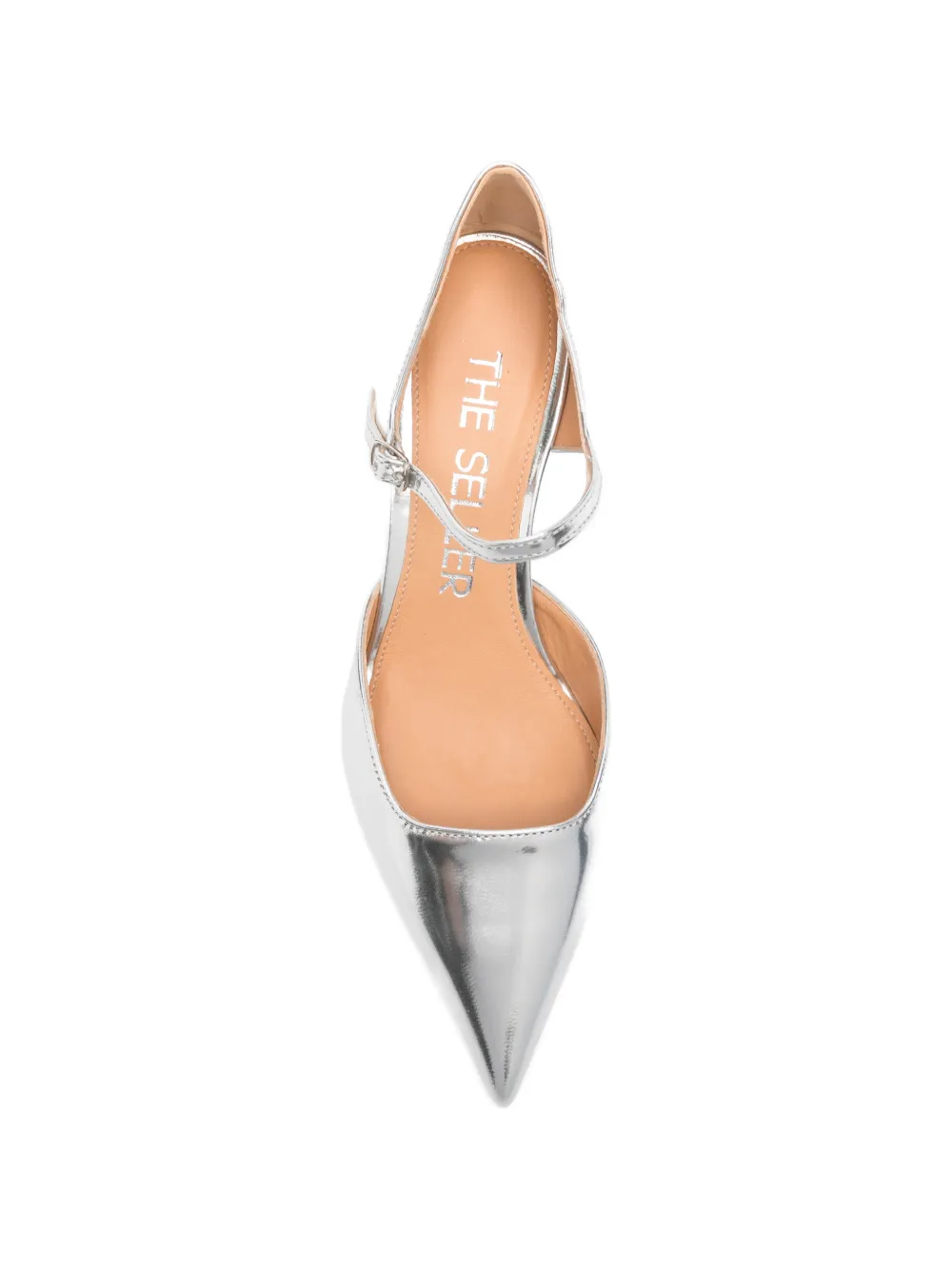 The Seller leather pumps Zilver