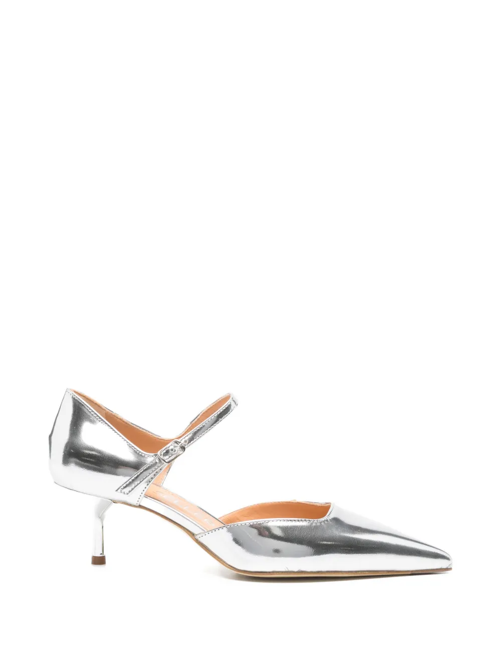 The Seller leather pumps Zilver