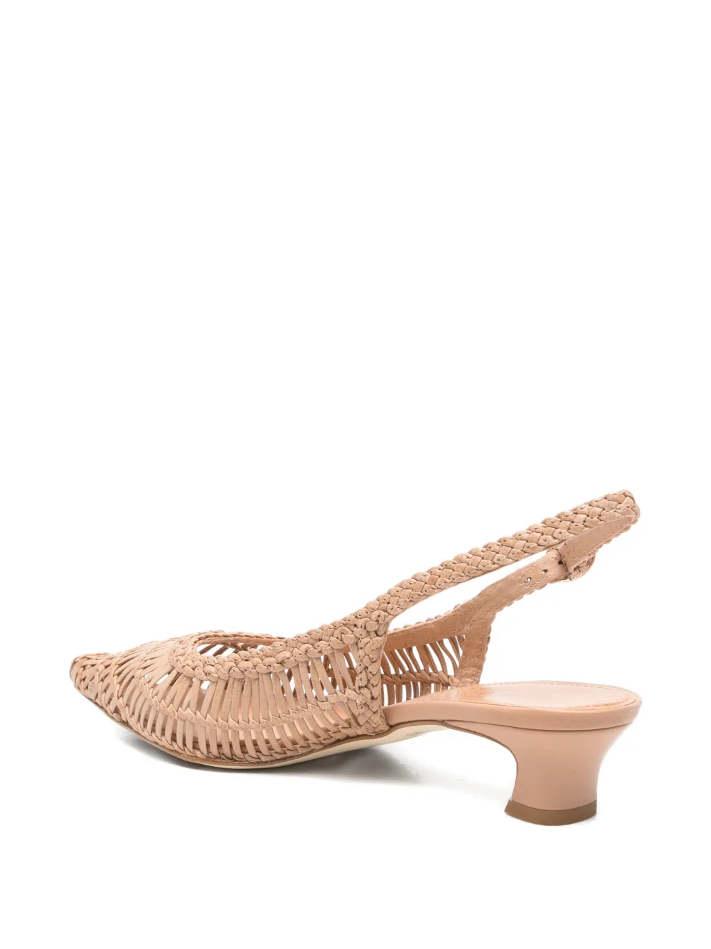 Julie Dee woven slingback pumps Beige
