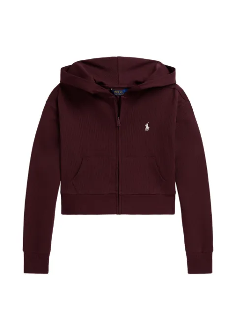 POLO RALPH LAUREN KIDS Agasalho canelado com logo bordado