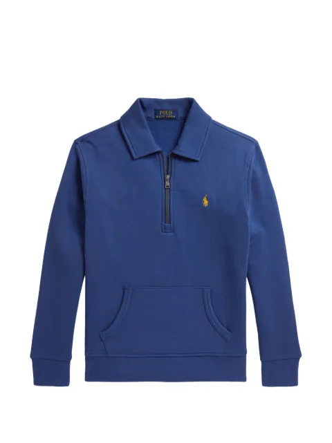 POLO RALPH LAUREN KIDS Pony quarter-zip sweatshirt