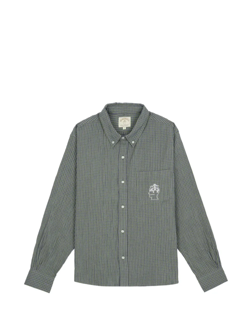 Brooks Brothers x Brain Dead checked shirt - Verde