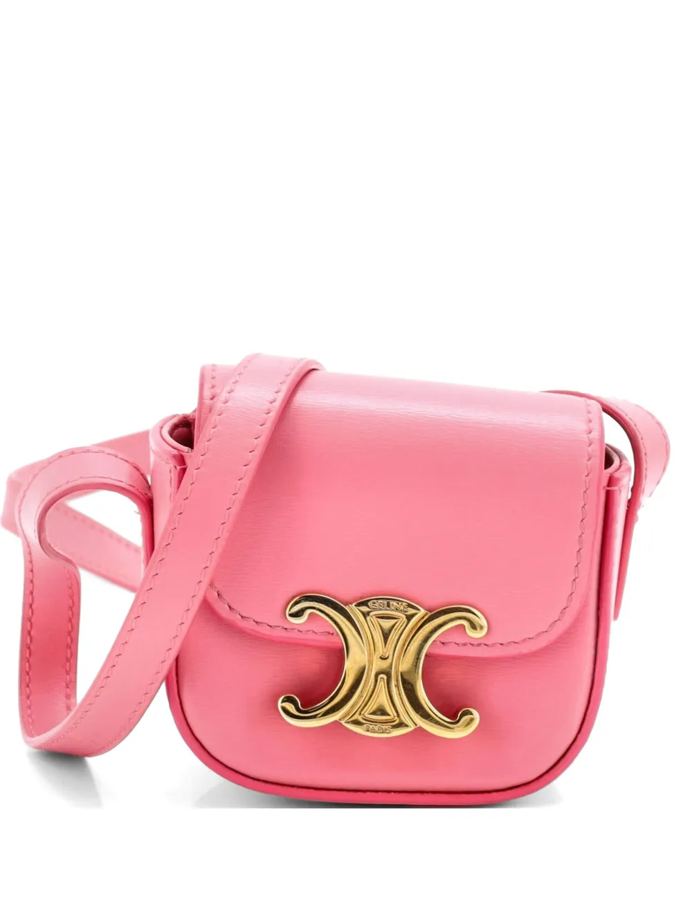Celine Pre-Owned Claude Leather Mini shoulder bag - Rosa