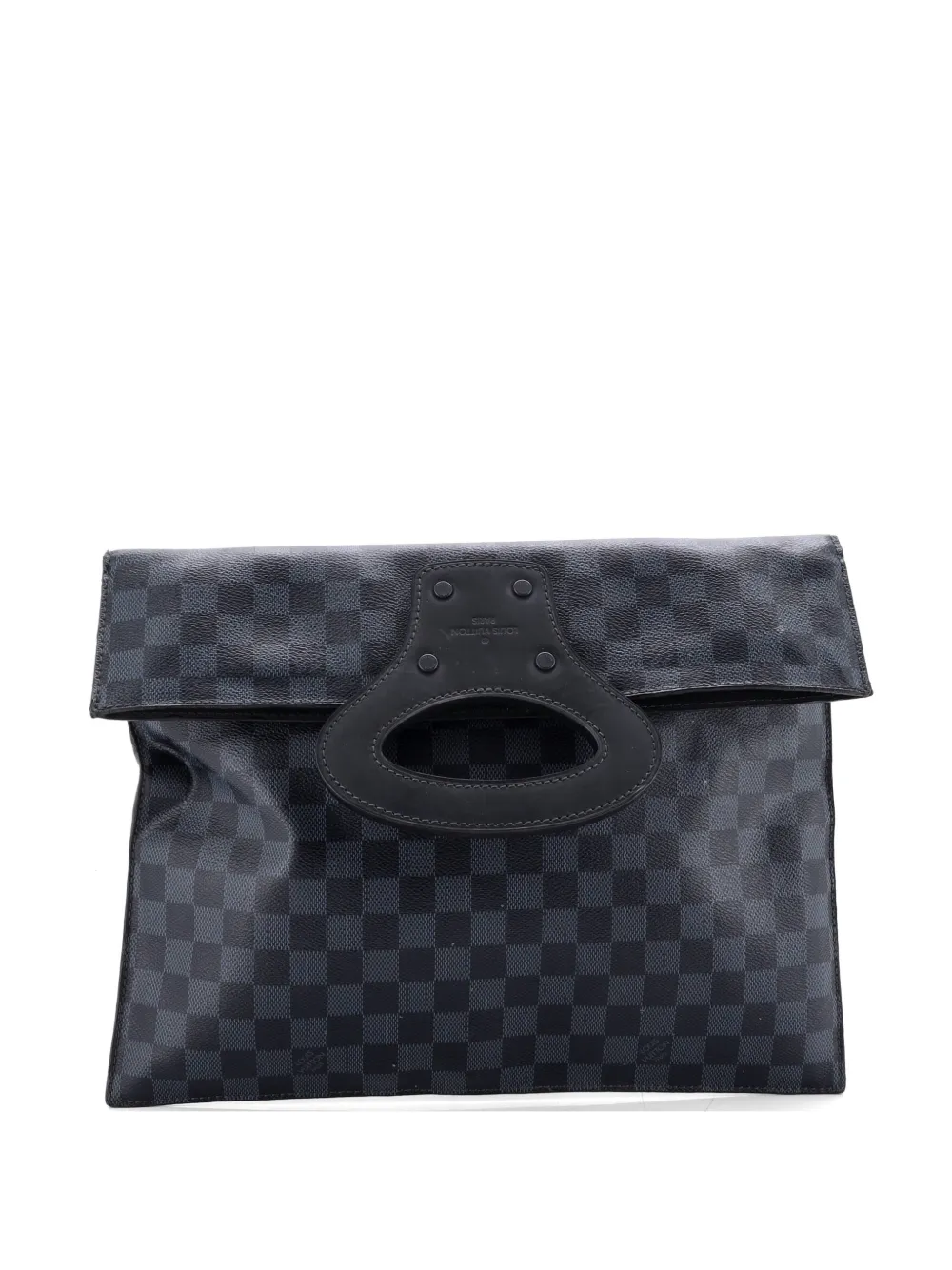 Louis Vuitton Pre-Owned Fold Over Portfolio Handbag Damier Cobalt clutch bag - Blu