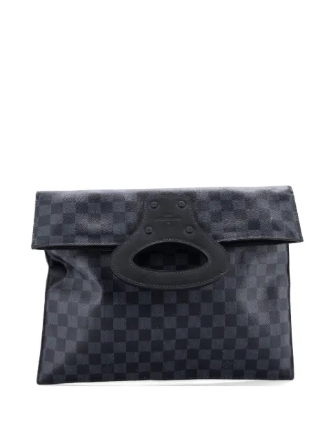 Louis Vuitton Pre-Owned bolsa de mano Fold Over Portfolio Handbag Damier Cobalt