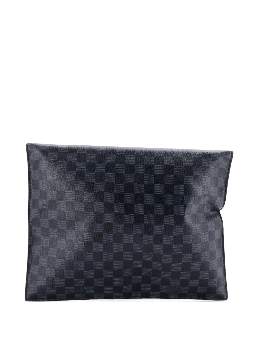  Louis Vuitton Pre-owned Fold Over Portfolio Handbag Damier Cobalt Clutch Bag - Blue 