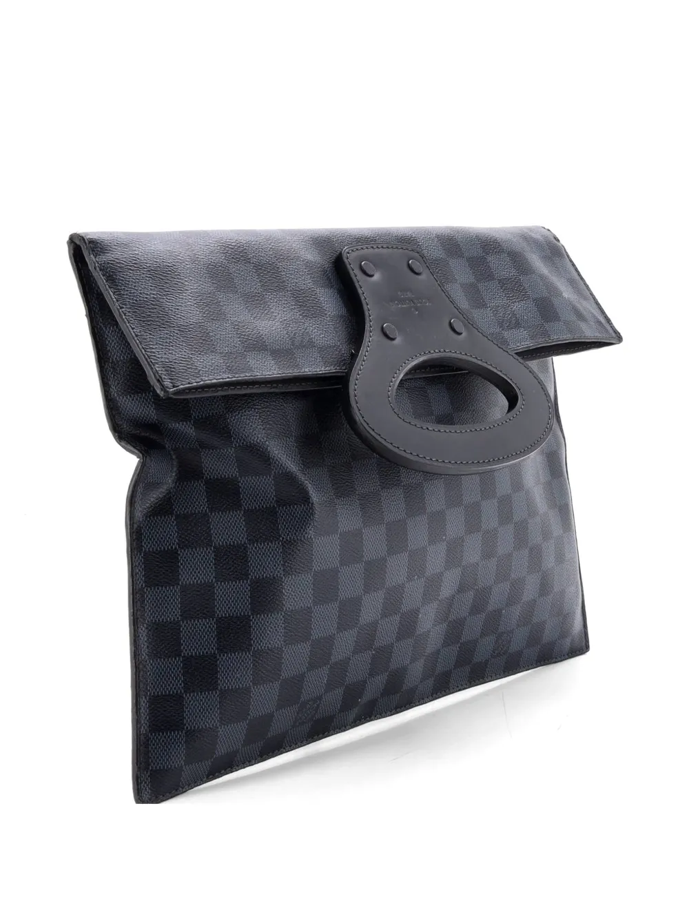  Louis Vuitton Pre-owned Fold Over Portfolio Handbag Damier Cobalt Clutch Bag - Blue 