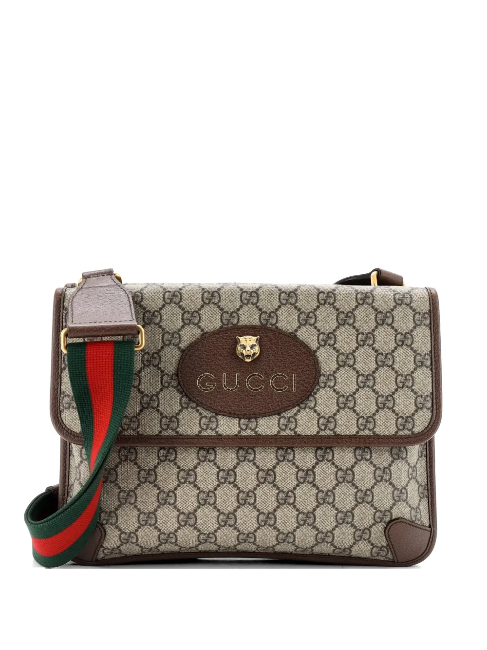 Gucci Pre-Owned Neo Vintage Flap Messenger GG Coated Canvas Medium crossbody bag - Brown